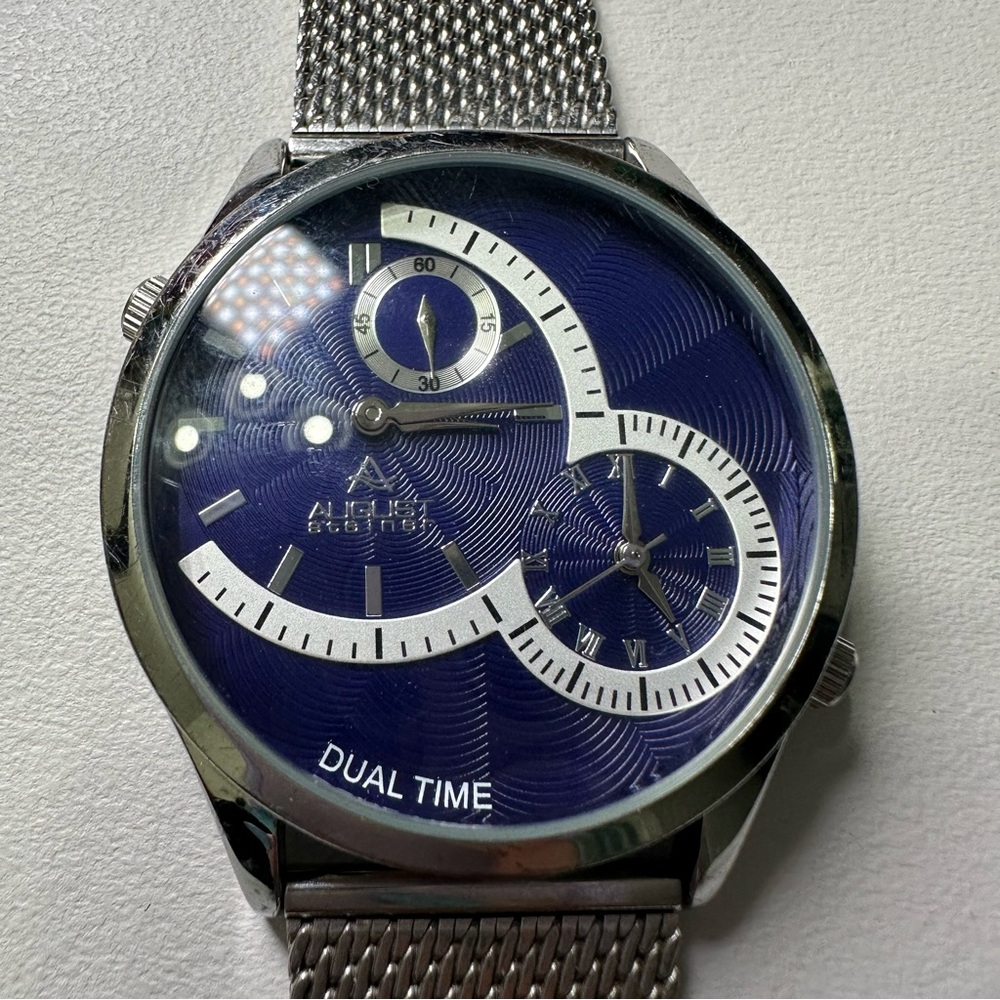 August Steiner Silver Mesh Band